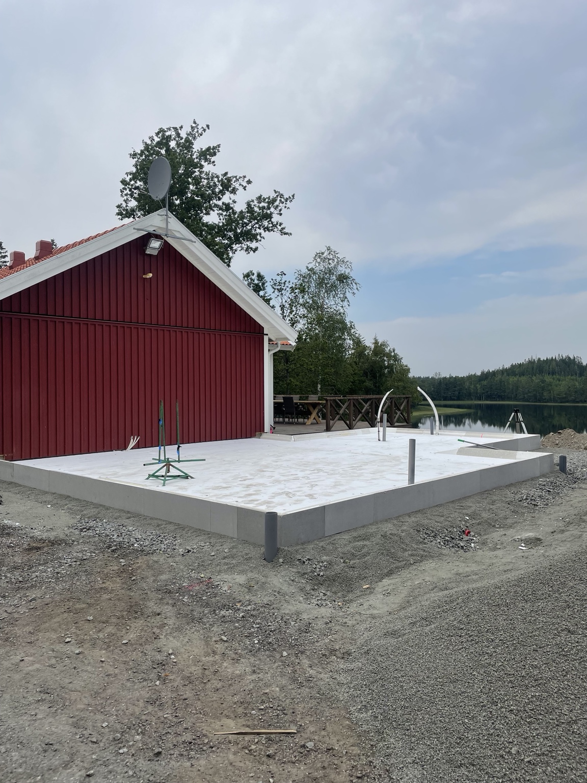 Färdig betongplatta