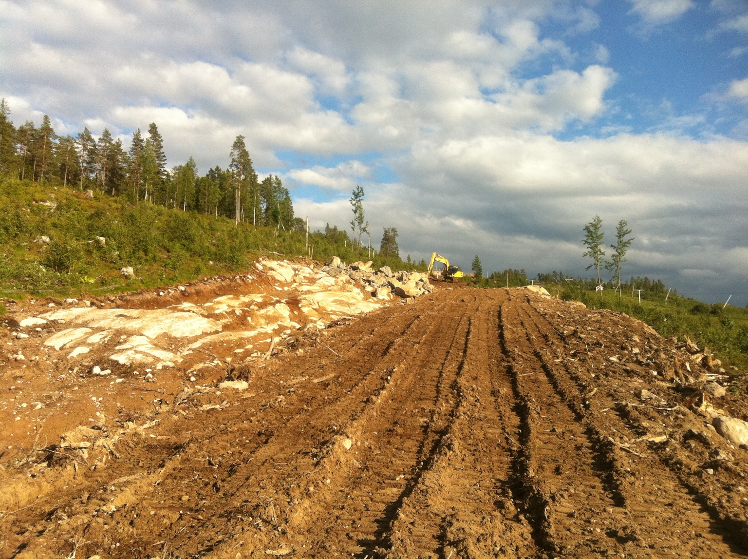 Markarbete i Branäs